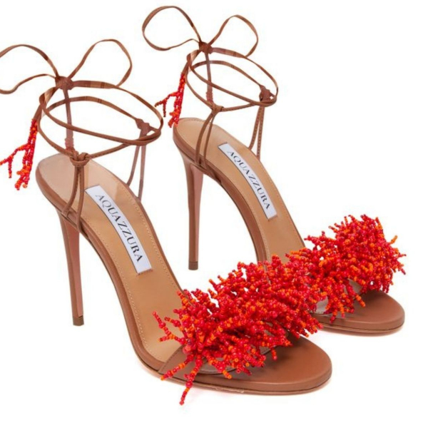 Desejo do dia: sandália de miçangas cool da Aquazzura
