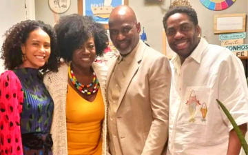 Taís Araújo e Lázaro Ramos recebem Viola Davis em noite com time de peso: ‘Mais que especial’