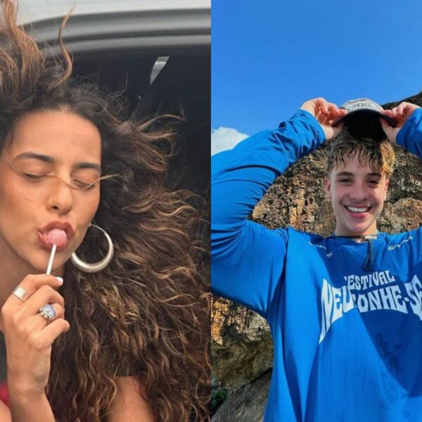 VÍDEO: Marina Sena e Juliano Floss são flagrados dando beijo de despedida