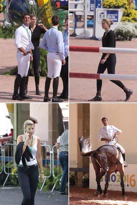Já é grande a movimentação aqui na Hípica por conta do Athina Onassis International Horse Show. As provas que foram canceladas na noite dessa sexta-feira, devido ao mau-tempo, acontecem neste momento.