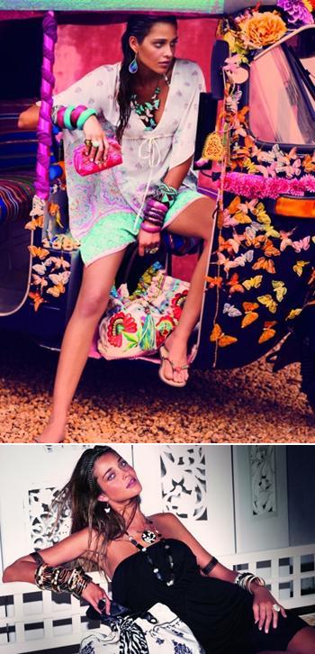 A brasileira Ana Beatriz Barros é a estrela da mais nova campanha mundial da Accessorize para o verão do hemisfério norte.