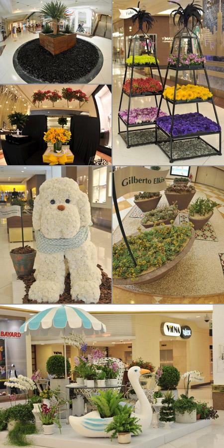 O Iguatemi amanheceu muito mais florido nesta sexta-feira graças a Mostra de Arranjos Florais, que celebra a chegada da primavera.