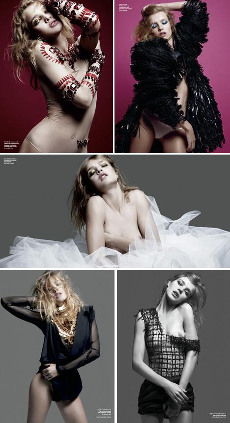 Uma das tops mais festajadas do mundo fashion, Natalia Vodianova, é quem estrela a capa e o editorial principal da edição n º 62 da revista norte-americana “V”.