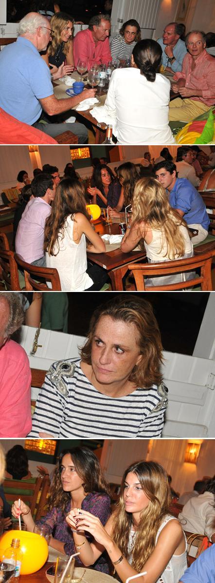 Família Brandolini baixa em peso no restaurante Maritaca. Glamurama tem o flagra.