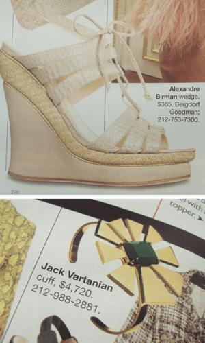 Peças dos designers Alexander Birman e Jack Vartanian são destaque na edição de março da edição norte-americana da “Harper’s Bazaar”.