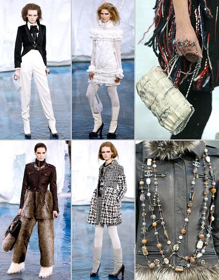 Desfile de inverno 2010 da Chanel leva iceberg gigante e propõe roupas para temperaturas abaixo de zero.