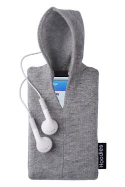 A marca Hoodies criou uma versão bacana e inovadora de capinha de Ipod para os glamurettes antenados.