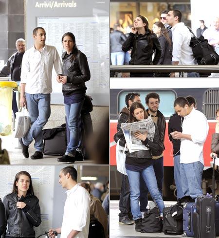 A princesa Charlotte Casiraghi se juntou à massa em busca de trens na Itália, já que seu avião particular não pode levantar vôo.