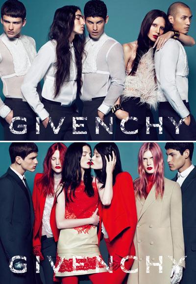 Riccardo Tisci, diretor criativo da Givenchy recrutou transexual brasileira para a campanha de inverno 2010 da marca.