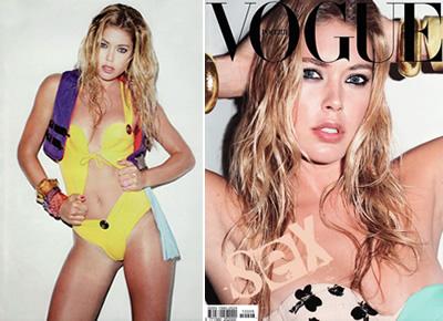 Quem estampa a capa da Vogue russa de junho é a linda Doutzen Kroes, que foi fotografada por Terry Richardson em um ensaio supercolorido.
