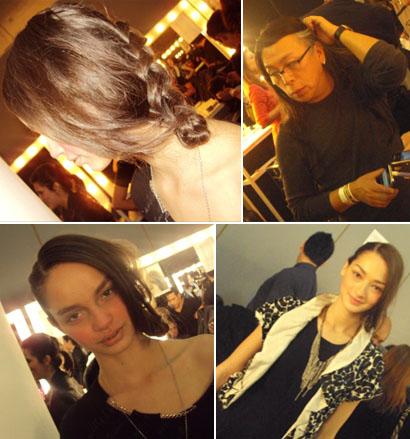 Glamurama foi conferir os bastidores do desfile da Maria Bonita e adorou a maquiagem e o cabelo das modelos.
