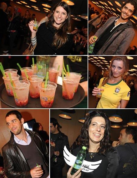 O lounge do Glamurama virou o ponto de encontro dos bacanas que circulam aqui na SPFW e, para refrescar entre um desfile e outro, nada melhor que H2OH!