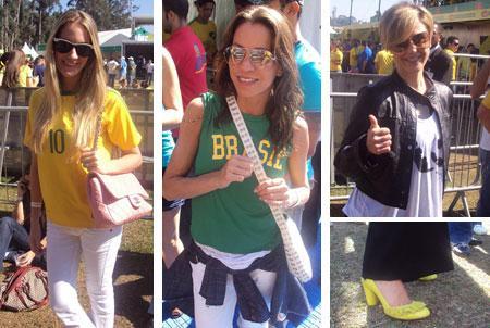 Lulus que vieram assistir ao jogo do Brasil contra Portugal aqui no Parque da Copa, no Jockey Club, escolheram modelitos com pitadas bem brasileiras. Veja aqui: