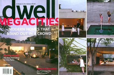 The well-known north-American decor magazine Dwell has separated ten pages in the June edition for the Brazilian Marcio Kogan.