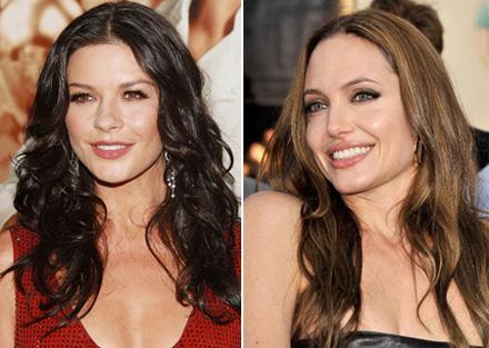 Giants battle in Hollywood. The two Awards winning Catherine Zeta-Jones and Angelina Jolie are wrestling to be Elizabeth Taylor in the big screens.