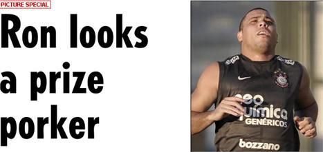 He was once elected by FIFA one of the best soccer players in the world and this Friday he was the highlight on the British Tabloid The Sun.