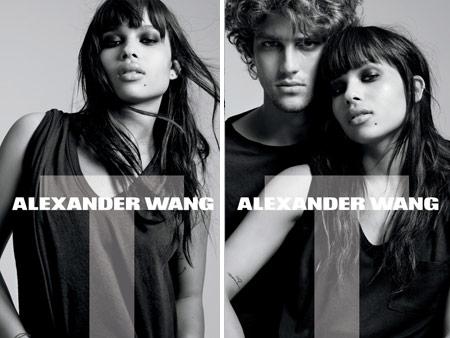 Zoe Kravitz, filha de Lenny Kravitz, é a estrela da mais recente campanha da linha de camisetas da Alexander Wang.