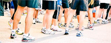 Corredores antenados na Track&Field Run Series neste domingo.