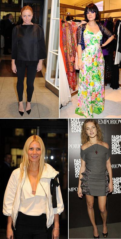 Na noite dessa quarta-feira aconteceu o Fashions Night Out de Londres…