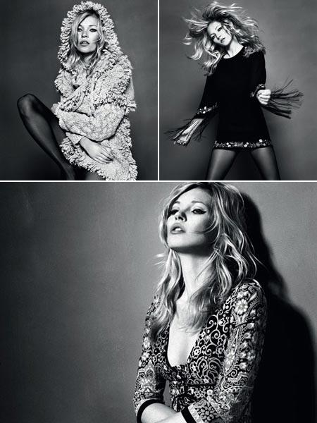A Topshop acaba de liberar três imagens da última coleção da Kate Moss!