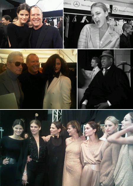 A gente tem imagens – lindas – do backstage do desfile de inverno 2011 do estilista Michael Kors, que comemora 30 anos de marca este ano!