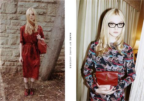 Elle Fanning, irmã da Dakota Fanning, é a estrela da campanha de inverno 2012 da Marc by Marc Jacobs!