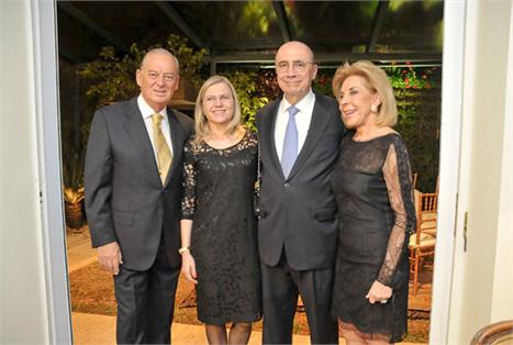 Henrique Meirelles ganhou jantar super elegante dos amigos Marcos e Bete Arbaitman na noite dessa terça